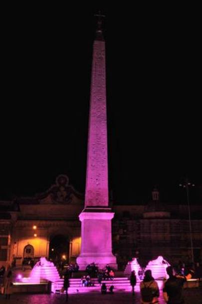 Roma: piazza del Popolo e la Fontana dei 4 Leoni 